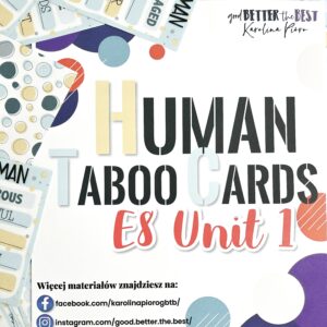 TABOO CARDS: Unit 1 Human