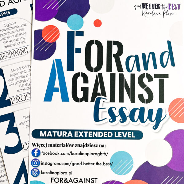 FOR&AGAINST ESSAY