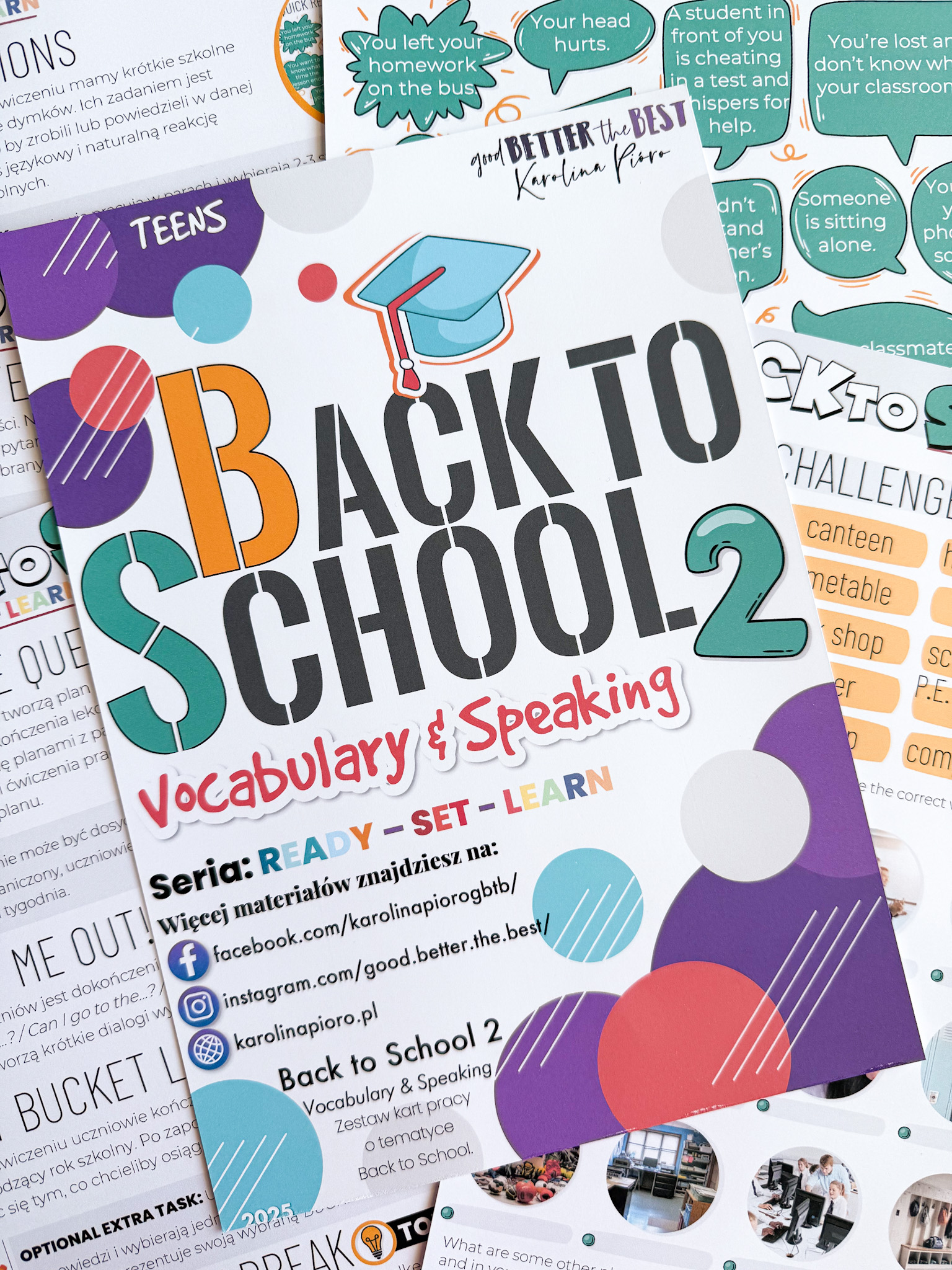 Back To School: Speaking & Vocabulary