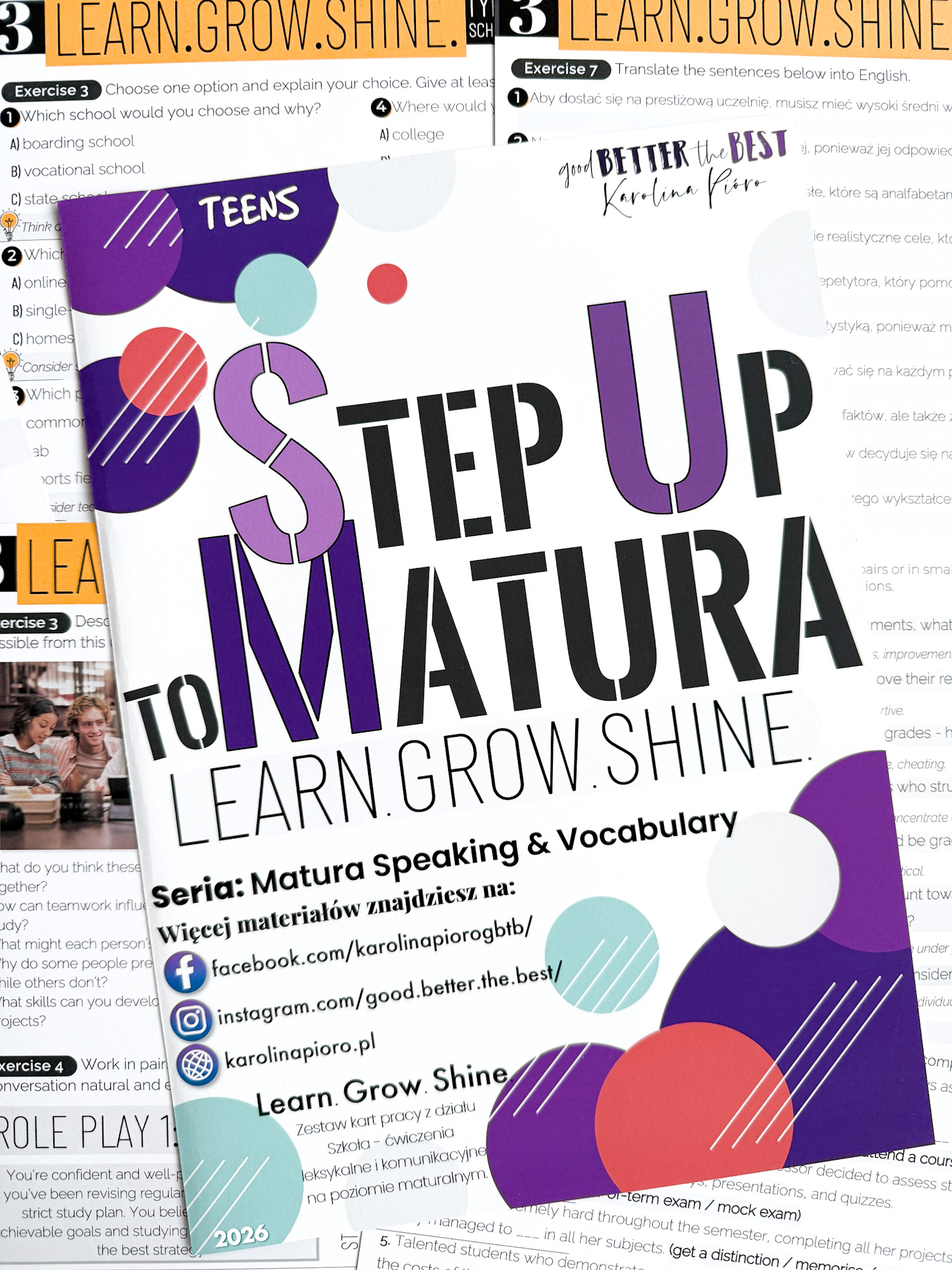 Step Up To Matura: Learn. Grow. Shine.